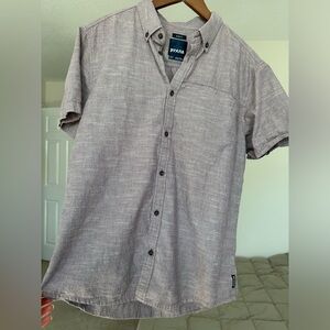 Men’s Prana Button-Down Shirt; Slim Fit
